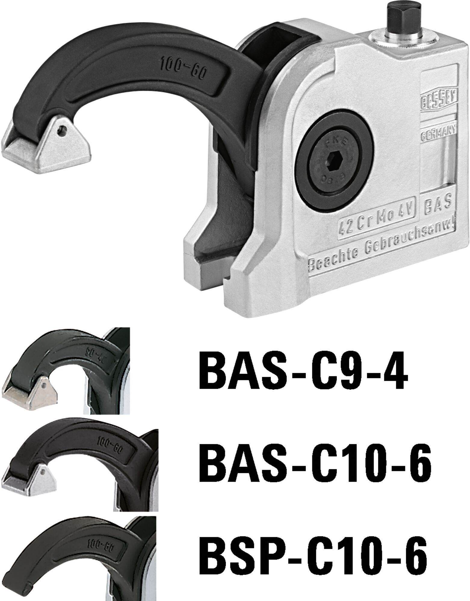 Bloc de bridage compact ouvert BAS-C